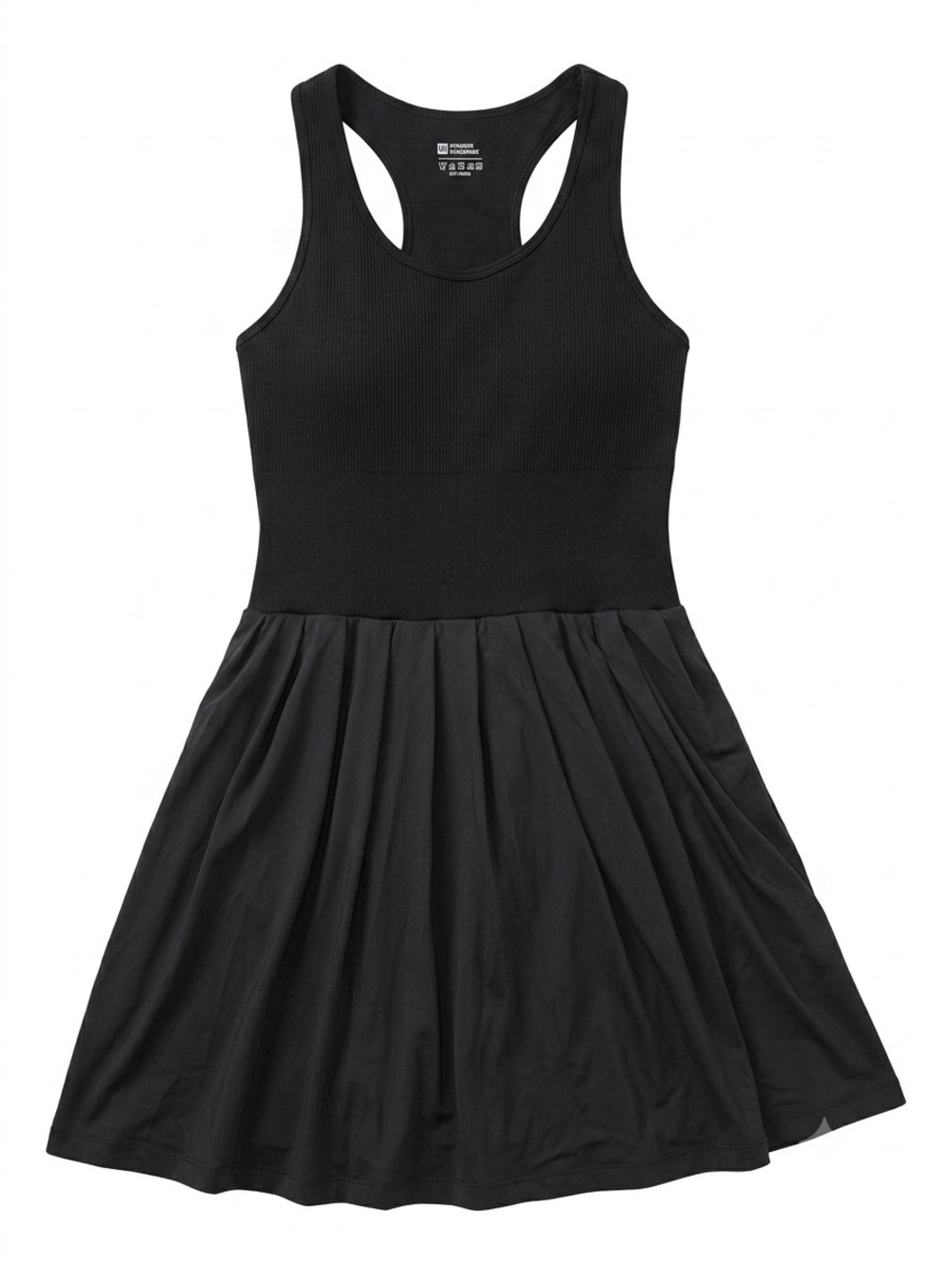 Amazon Black Racerback Skater Mini Dress
